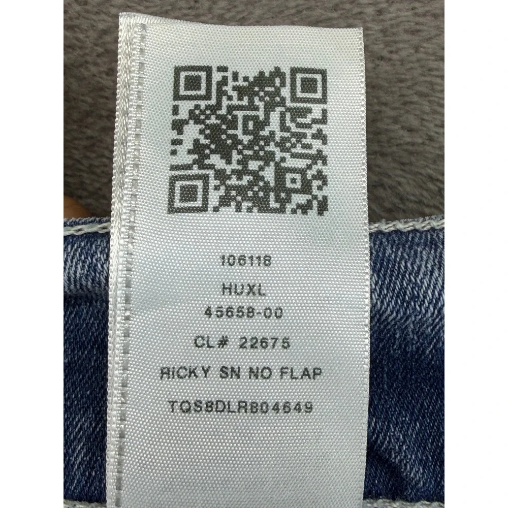 True Religion Jeans Mens 36 Ricky Relaxed Straight Light Blue EUC